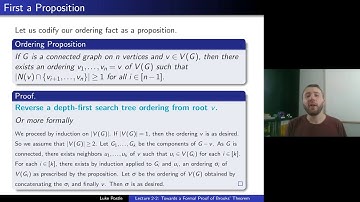 Graph Theory 2-2: Towards a Formal Proof of Brooks