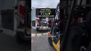 Cargo Van job #cargovan #cargovanbusiness