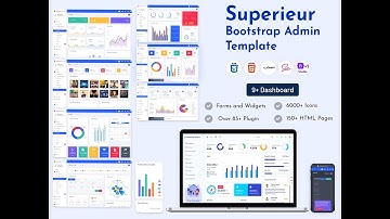 Superieur Bootstrap HTML Admin Panel Template With Admin Dashboard UI