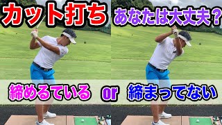 あなたはどっち？カット打ちをシンプルに修正！典型的な打ち方！【ゴルフ】