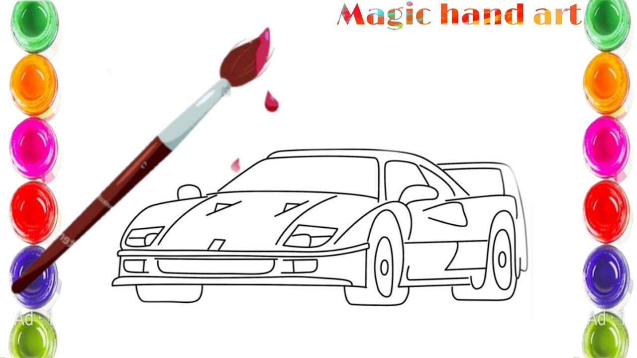 Learn to Draw a Ferrari - KidzeZone