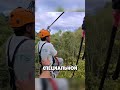 Он застрял на зиплайне и отреагировал так, как никто не ожидал #shorts