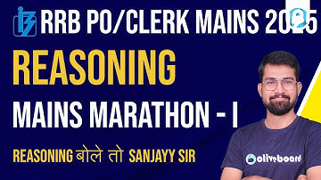 IBPS RRB PO/Clerk Mains Reasoning Marathon 2025 | Mains Level Questions -1 | Reasoning By Sanjay Sir