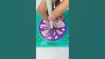 Satisfying Spiral Patterns: Relaxing ASMR Art for Peaceful Focus! #art #shorts #spirograph #2024