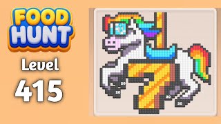 Food Hunt Pixel puzzle level 415 walkthrough solution gameplay 