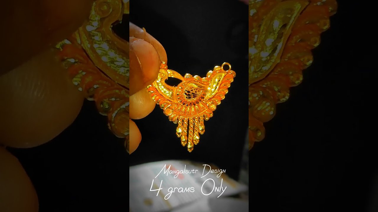 Mangalsutr Design Pure 24K Gold Only 4 Grams Short Shorts Youtubeshorts
