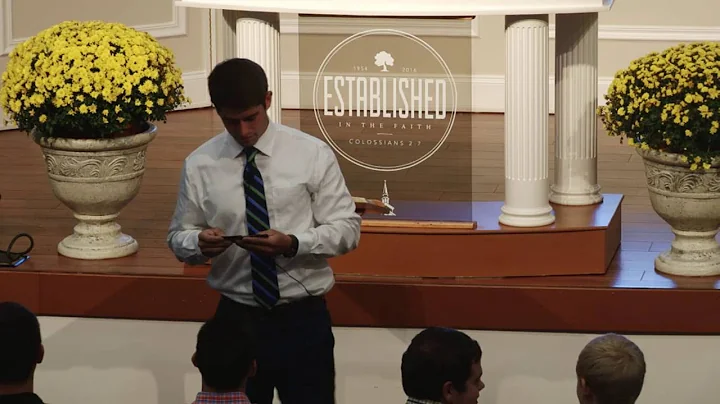FRCS Chapel | 10-3-16 | Bro. Justin Shuler | Frank...