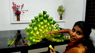 How to make Bouquet#DIY Crafts# Palm Leaves/ Tender Coconut Leaves Decorations /5 Minutes Crafts