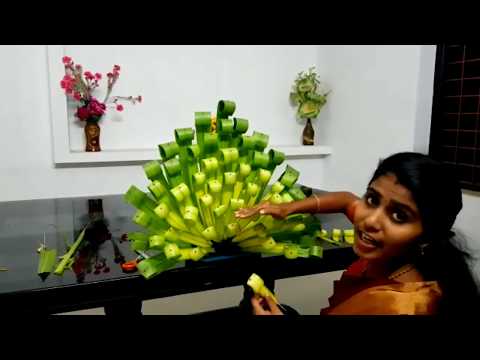 how-to-make-bouquet#diy-crafts#-palm-leaves/-tender-coconut-leaves-decorations-/5-minutes-crafts