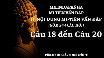 Câu 18 đến Câu 20 – Nội dung Mi Tiên vấn đáp – Kinh Mi Tiên vấn đáp – Milindapanha