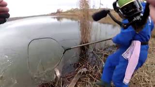 Ловим щуку на джиг и воблера/Открываем сезон 2018!  02.01.2018🎣