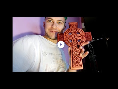 Кельтский крест. Резьба