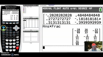 PCM:  Calculator Tutorial, Inverse of a Square Matrix
