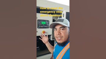 How to reset emergency stop shutdown 🚨