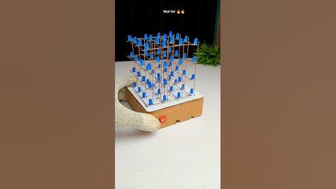 Amazing 4x4x4 LED Cube  #diyprojects
