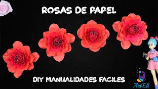 Como hacer rosas de papel - DIY