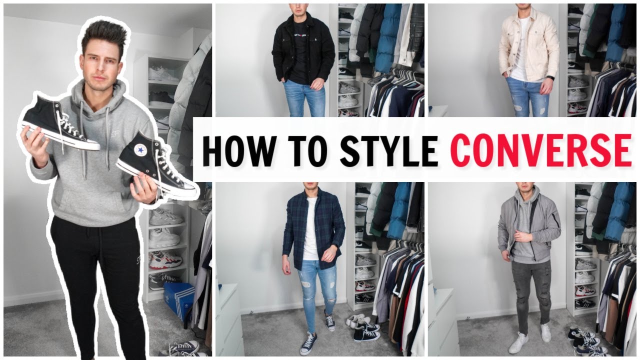 10 Ways To Style Converse Sneakers | Men's Simple Outfit Idea's 2021 ...