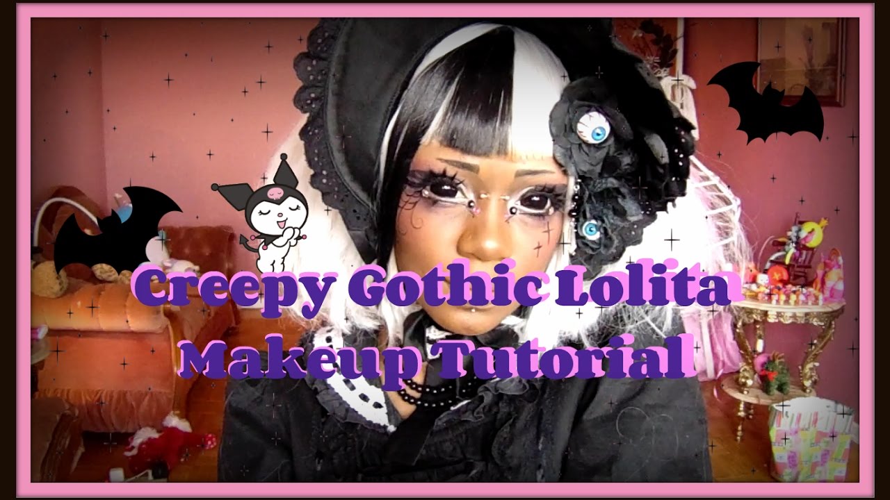 Gothic Lolita Makeup Tutorial Dark Skin Black Lolita Guide YouTube