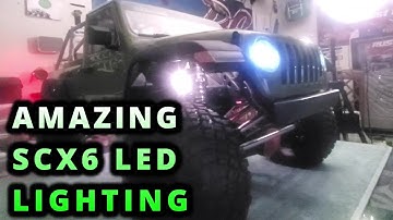 INSANE SCX6 FULL LED SETUP UNDER $20...sneak peek  #axialscx6