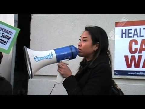 Veronica De La Cruz at Health Care Reform Rally in...