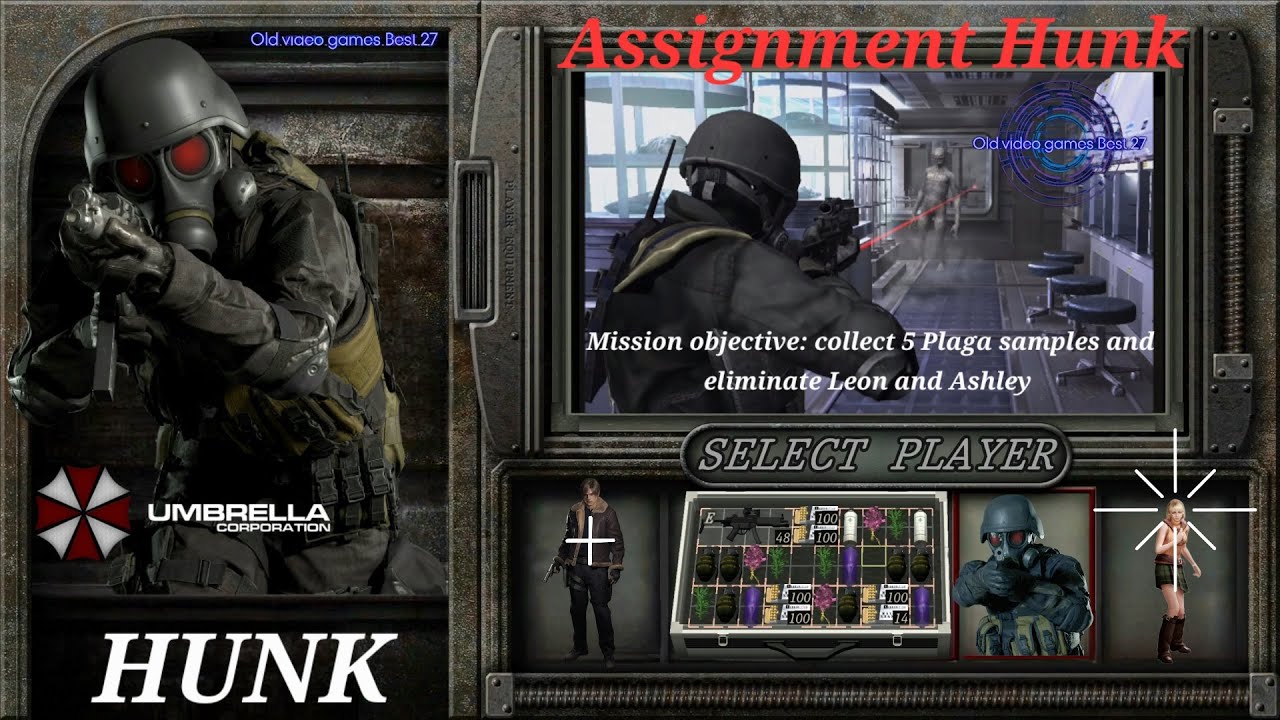 Assignment Hunk - Mission objective: collecte Plaga samples and kill Leon  Ashley! ResidentEvil4 Mod