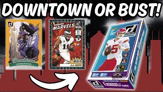 DOWNTOWN OR BUST! 2025 Panini Donruss Football Hobby Box Review!