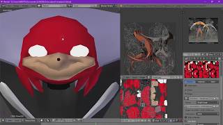 Blender - Animating 3d - Evangelion the end of the uganda knuckles, part2
