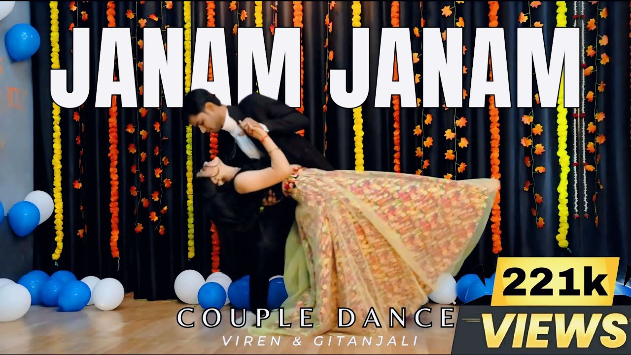 Janam Janam Couple Dance  Dance Cover by Viren  Gitanjali  The proF Dance Studio LAKHIMPUR KHERI