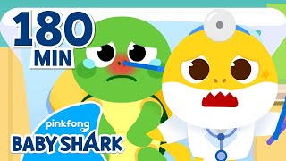 Baby Shark Doctor, I've Got a BooBoo! | +Compilation | Kids Hospital Play | Baby Shark Official