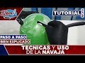 Como Usar la Navaja de Afeitar o de Barberia y Tecnica para Dominarla | Tutorial de Barberia