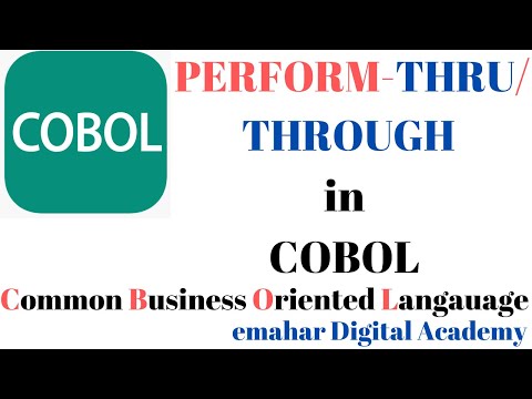 PERFORM - THRU | COBOL