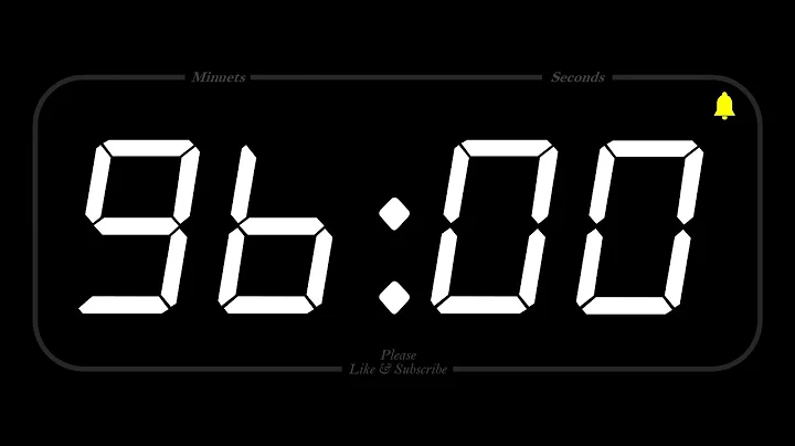 96 MINUTE - TIMER & ALARM - 1080p - COUNTDOWN