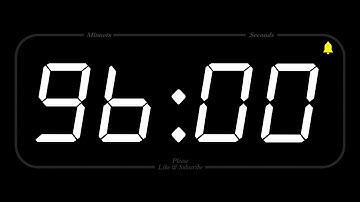 96 MINUTE - TIMER & ALARM - 1080p - COUNTDOWN