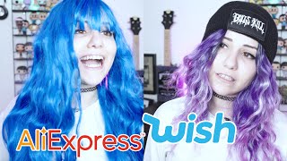 מנסה פאות זולות שהזמנתי אונליין   | AliExpress vs Wish