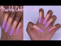 Marble Ombré Nails Using Gel Polish | AliExpress Gel X Nails | Gel Polish Marble | Gel Polish Ombré