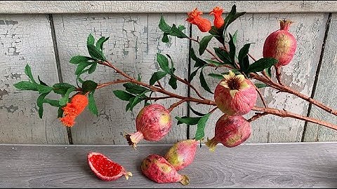 ABC TV | How To Make Pomegranate Branch From Crepe Paper - Craft Tutorial