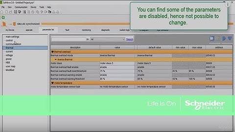 Tesys T configuration mode