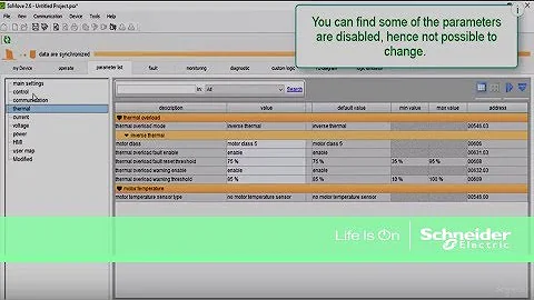 Tesys T configuration mode