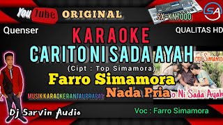 Tapsel - Carito Ni Sada Ayah Karaoke Nada Pria | Farro Simamora | Original 