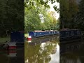 Narrowboat Largo moored up on the Leeds and Liverpool canal near Bridge 194 on my walk to Bingley
