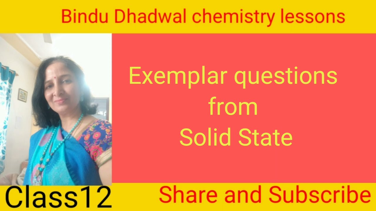Exemplar questions from solid State