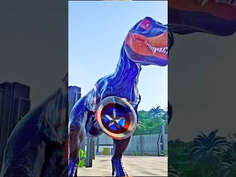 Dinosaurus fusion tyrannosaurus harley quinn allosaurus joker  | Jurassic world Dominion