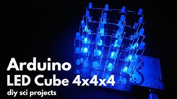 How to make LED Cube 4x4x4 Arduino UNO | diy sci projects |