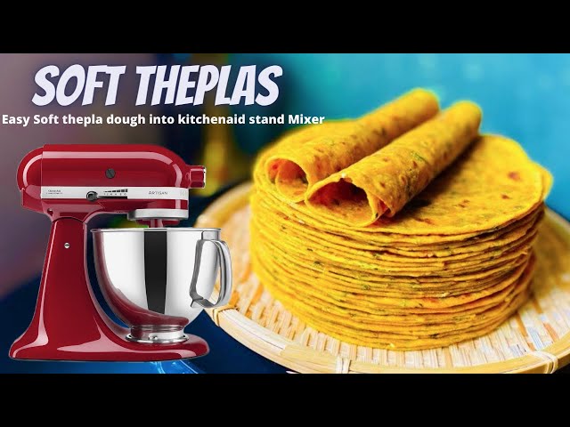 A perfect Thepla or paratha dough in Stand Mixer | How to make thepla dough in kitchen aid class=