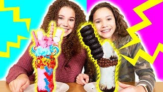 Haschak Sister vs Haschak Sister ULTIMATE Milkshake Challenge!!