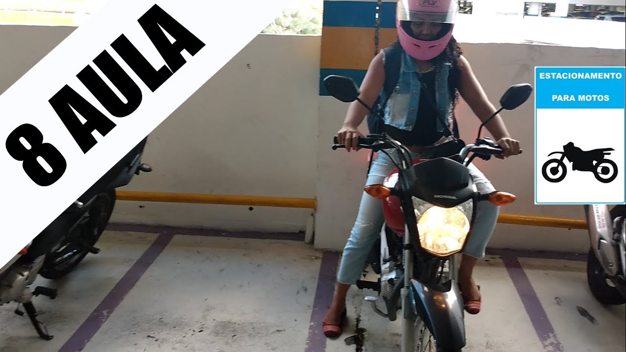 COMO ESTACIONAR A MOTO NO SHOPPING - AULA 8/10 - YouTube