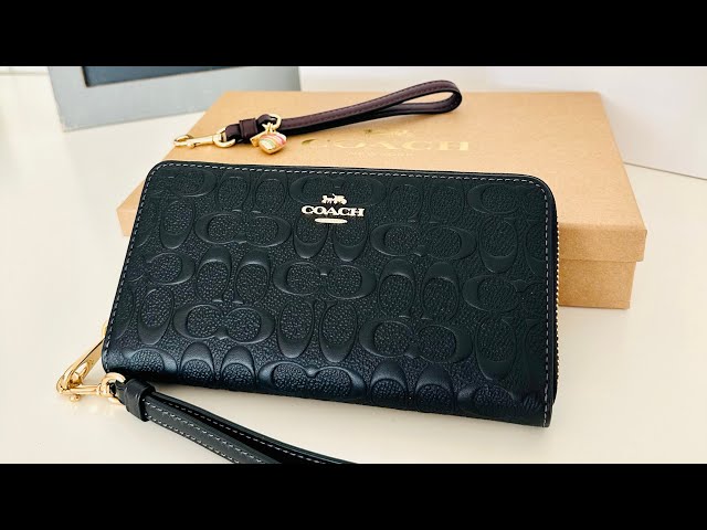 𝐂𝐎𝐀𝐂𝐇 ☜UNBOXING☞ Boxed Long Zip Around Wallet In Signature