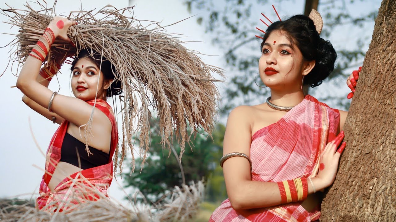 Bengali folk Dance  Adare Badare Jhinga  DanceStarMou  Tusu Song 