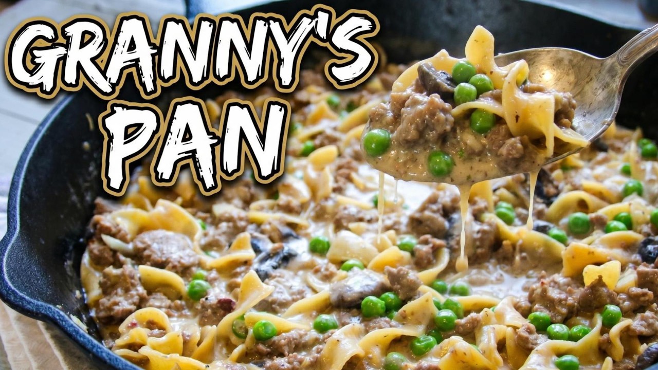 Granny's One Pan Ground Beef & Noodle Supper - YouTube