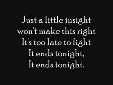 it ends tonight lyrics